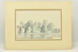 Muids by Charles Sidney Cheston, watercolour on paper, sold Jun 2023