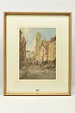 RUE St JEAN by Noel Leaver, watercolour on paper, offered Jun 2023
