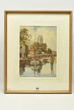 Grote kerk, dordrecht by Noel Leaver, watercolour on paper, offered Jun 2023