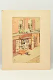 Shop front study by Francis Edward James, watercolour on paper, offered Jun 2023