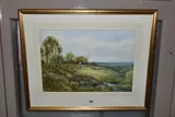 A pastoral landscape by Albert Edward Ash, watercolour on paper, sold Jun 2023