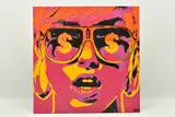 Pop star dollar signs by Leon Keay, mixed media on canvas, offered Jun 2023