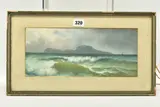 A view of capri by Antonio Coppola, gouache on paper, sold Jun 2023
