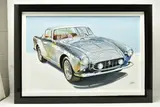 Ferrari 250 gt coupe by Roz Wilson, oil on canvas, sold Jun 2023