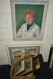 to include a mid-20th century portrait of a male figure wearing a white by Paintings And Prints Etc, oil on board, offered Jun 2023