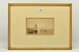 Mouth of the bure at yarmouth by Miles Edmund Cotman, 1839, ink and wash on paper, sold Jun 2023