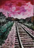 Train Tracks by Bob Dylan, Giclée print, offered Jun 2023