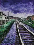 Train Tracks by Bob Dylan, Giclée print, offered Jun 2023