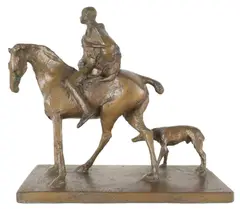 Cloaked HorsemanSigned Backhouse by David Backhouse, Bronze, offered Jun 2023