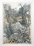 Floods aquatint on paper by Richard Bawden Rws Neac, pencil, sold Mar 2023