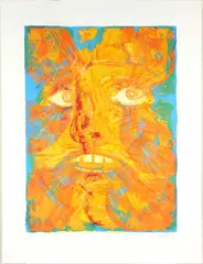 Summer screenprint on paper by Lin Jammet, pencil, sold Mar 2023