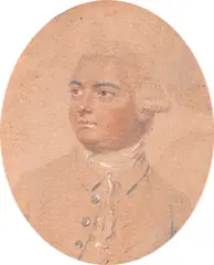 Portrait miniature of Captain Marriott by John Smart, Pencil and watercolour, sold Mar 2023