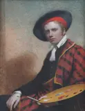 Portrait miniature of Sir David Wilkie RA by Andrew Robertson, oil, sold Mar 2023