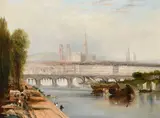 View of Rouen by Frederick William Watts, Oil on canvas, sold Mar 2023