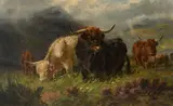 Morning in the HighlandsSigned Claude Cardon by Claude Cardon, Oil on panel, sold Mar 2023