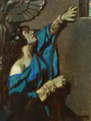 Thou Knowest Not the Works of God Who Maketh AllSigned BYAM SHAW by John Byam Liston Shaw, Oil on panel, offered Mar 2023