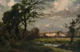 Looking towards Stoke by José Weiss, Oil on panel19 x, sold Mar 2023