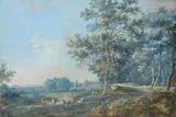 Deer in Knole Park by John Laporte, Gouache, sold Mar 2023