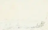 View of Falmouth HarbourPencil by Thomas Sunderland, Pencil, pen and ink, and wash, sold Mar 2023