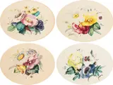 A posy of flowers with old roses by Thomas Holland, pencil and watercolour, offered Mar 2023