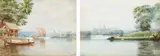 The Kandawgyi Lake by M.T. Hla, watercolour, offered Mar 2023