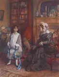 The Mill on the Floss by Gertrude Demain Hammond, Pencil, watercolour and bodycolour within pencil framing lines28 x, offered Mar 2023