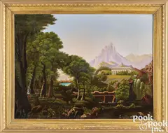 Hudson River view by Thomas Chambers, oil on canvas, sold Sep 2024