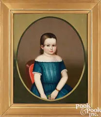 portrait of a young girl by Horace Bundy, oil on canvas, sold Sep 2024