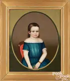 portrait of a young girl by Horace Bundy, oil on canvas, sold Sep 2024