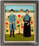 Untitled by Constantine Kermes, acrylic on canvas, sold Jul 2024