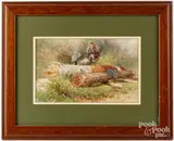 landscape with mother and child by Albert Bellows, watercolor, sold Jul 2024