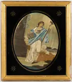 Silk by British Religious Silk-Embroidered Needlework Picture, watercolor, sold Aug 2025