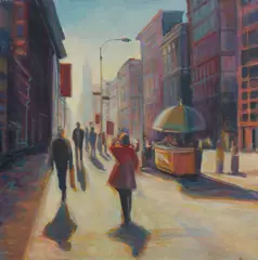 Broadway and Prince by Sandra Rubel, oil on canvas, sold Sep 2020