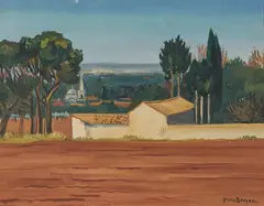 St. Remy de Provence by Yves Brayer, oil on canvas, sold Sep 2020