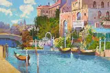 Venice by Ming Feng, oil on canvas (unstretched), sold Sep 2020