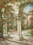 Cloister Arches by Pierre Latour, oil on canvas (unstretched), sold Sep 2020