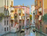 Venice by Raimondo Roberti, oil on canvas (unstretched), sold Sep 2020