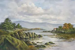 Connemara, Galway by Liam Jones, oil on canvas (unstretched), sold Sep 2020