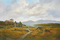 Connemara Galway by Liam Jones, oil on canvas (unstretched), sold Sep 2020