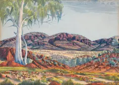 Untitled by Benjamin Landara, 1976, watercolour on paper, sold Feb 2024