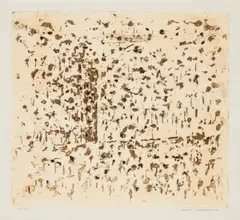 You Yangs Landscape Number 1 by Fred Williams, 1963-1964, etching, drypoint and mezzotint on paper, sold Feb 2024