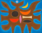 Festive Image by John Coburn, 1967, oil on canvas on board, offered Jul 2024