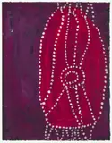 Lightning And The Rock by Noŋgirrŋa Marawili, 2019, earth pigments and recycled print toner on paper, sold Jul 2024