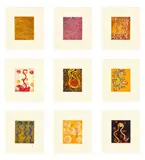 The Fire And Water Suite by Warlukurlangu Artists Of Yuendumu, 2003, 9 etchings from the suite of 12, offered Jul 2024