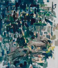 Figure Study by John Passmore, 1954, oil on composition board, sold Sep 2024