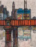 The Edge Of The City by Michael Shannon, 1956, oil on canvas, sold Sep 2024