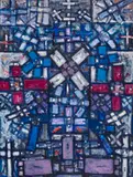 Resurrection by Roger Kemp, c.1965, oil and synthetic polymer paint on board, sold Sep 2024