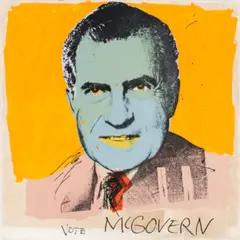 Vote Mcgovern by Andy Warhol, 1972, screenprint on Arches 88 paper, sold May 2025