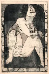 N. M. Remnant by George Baldessin, 1973, etching and aquatint on paper, sold Jun 2025