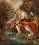 The Expulsion by Arthur Boyd, c.1948, oil on canvas, offered Jun 2025